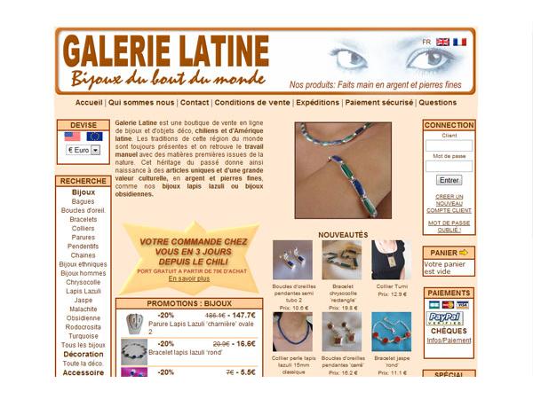 Galerie Latine - Bijoux latino